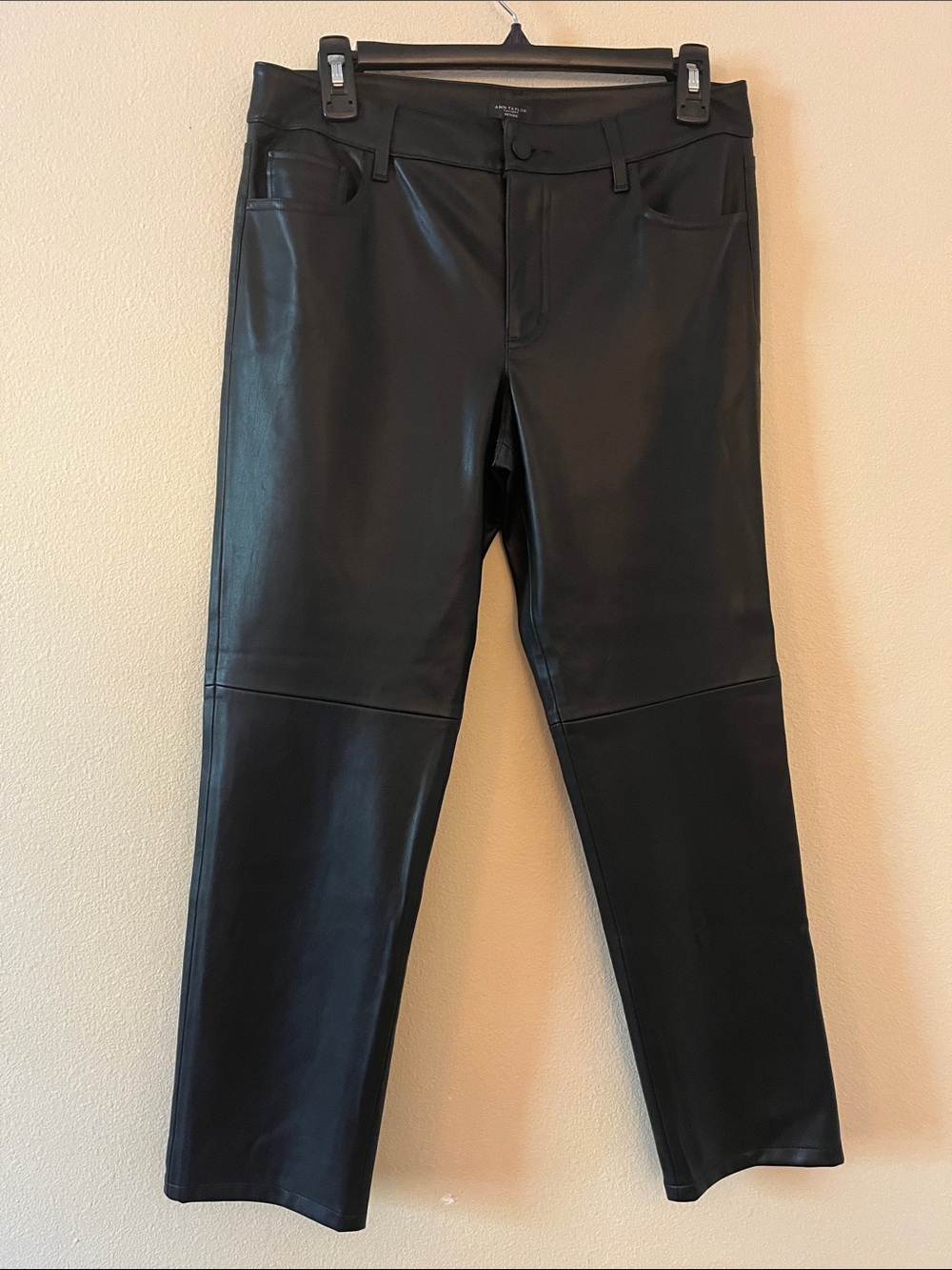 Ann Taylor Factory Faux Leather Pants size 6P NWT - Picture 2 of 6